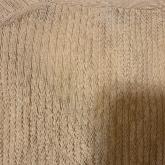 Tan Ribbed Button-Up Top - Picture 3 of 6